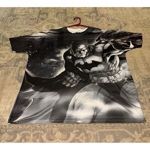 DC Comics Mens Sz XL X-Large T-Shirt Batman Gray Black